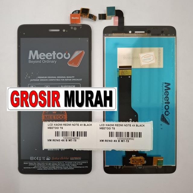 LCD Xiaomi Redmi Note 4X Meetoo TS Hitam
