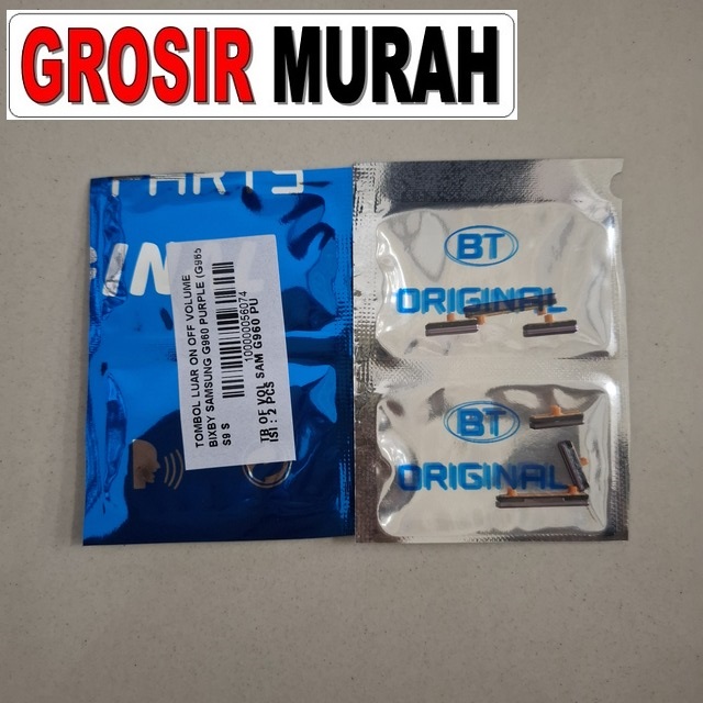 Tombol Luar On Off Volume Bixby Samsung G960 G965 S9 S9 Plus Purple
