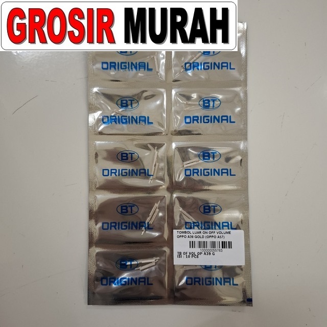 Tombol Luar On Off Volume Oppo A39 A57 2016 Gold