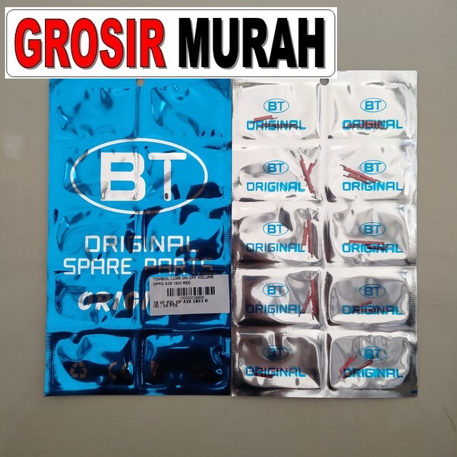 Tombol Luar On Off Volume Oppo A3S 1803 Red