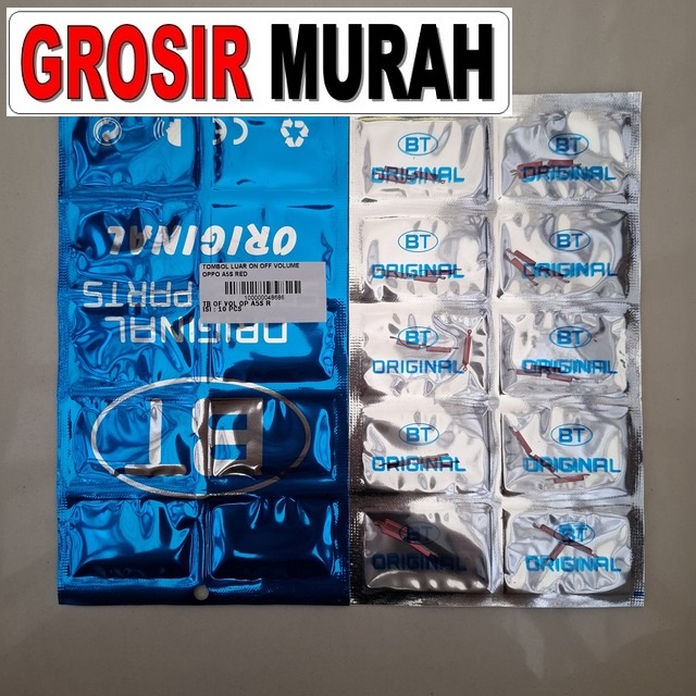 Tombol Luar On Off Volume Oppo A5S Merah