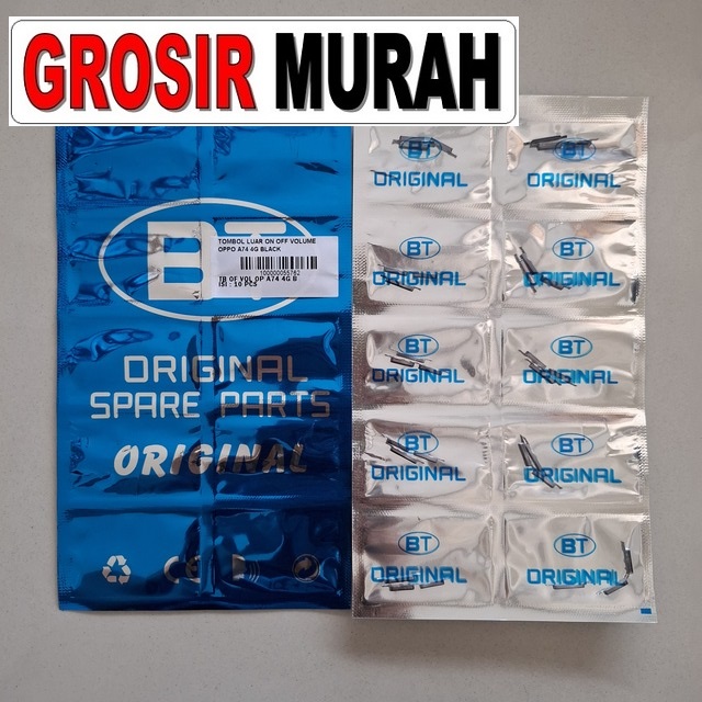 Tombol Luar On Off Volume Oppo A74 4G Black