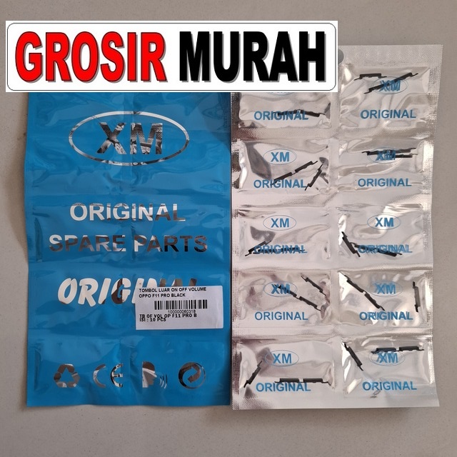 Tombol Luar On Off Volume Oppo F11 Pro Black