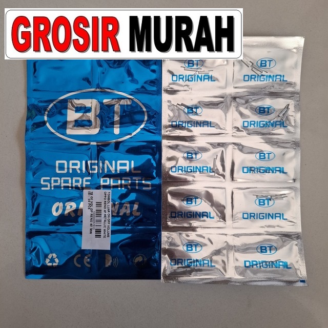 Tombol Luar On Off Volume Oppo Reno 4F Metallic White