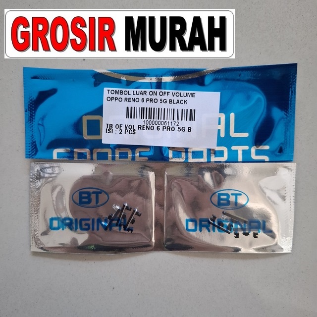 Tombol Luar On Off Volume Oppo Reno 6 Pro 5G Black