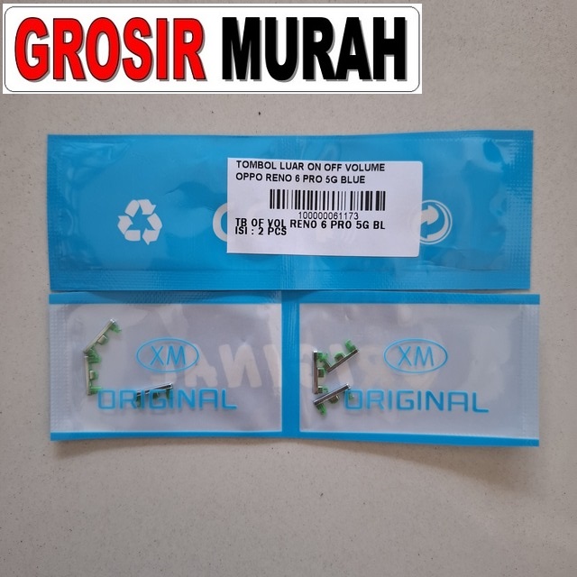 Tombol Luar On Off Volume Oppo Reno 6 Pro 5G Blue