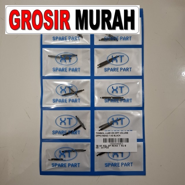 Tombol Luar On Off Volume Oppo Reno 7 4G Black