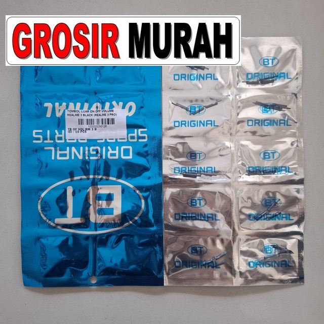Tombol Luar On Off Volume Realme 3 Realme 3 Pro Black