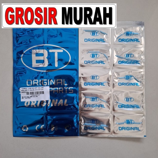 Tombol Luar On Off Volume Realme C11 C12 C15 C25 Narzo 30A Blue
