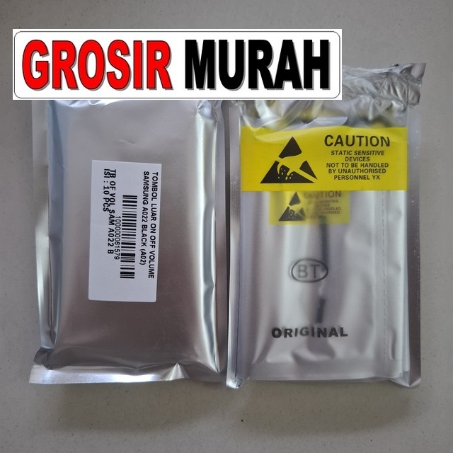 Tombol Luar On Off Volume Samsung A022 A02 Black