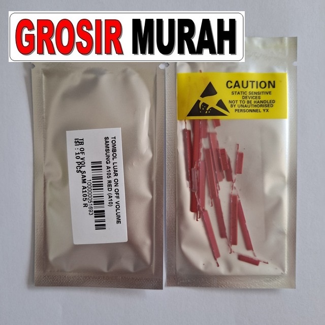 Tombol Luar On Off Volume Samsung A105 A10 Red