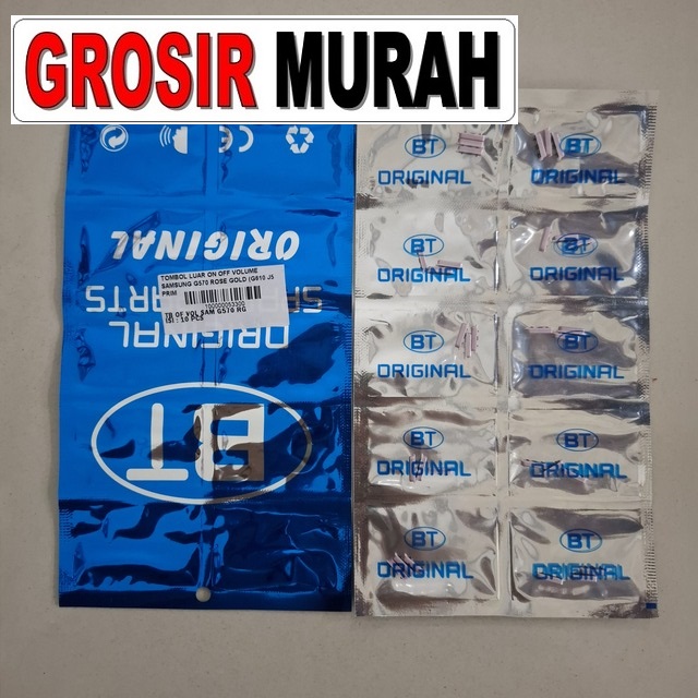 Tombol Luar On Off Volume Samsung G570 G610 J5 Prime J7 Prime Rose Gold