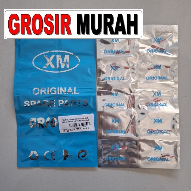 Tombol Luar On Off Volume Redmi Note 13 4G Gold