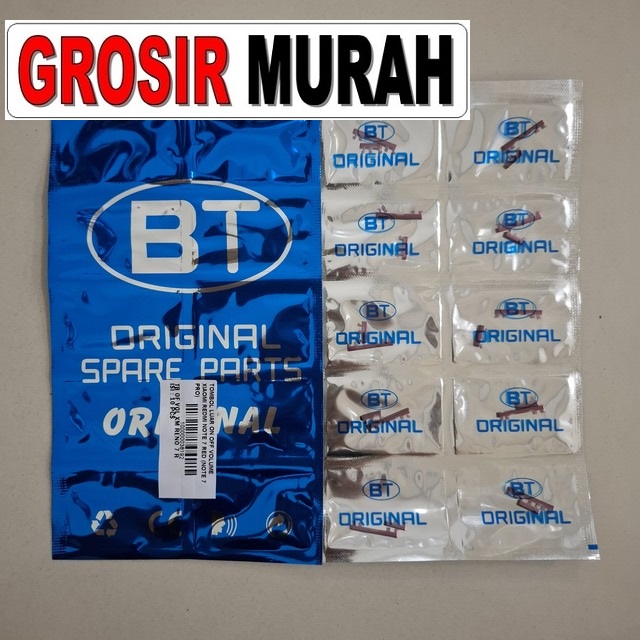 Tombol Luar On Off Volume Redmi Note 7 / Note 7 Pro Red