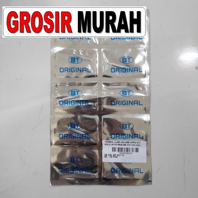 Tombol Luar Volume Oppo A17 A17K Realme C51 C53 C55 Gold