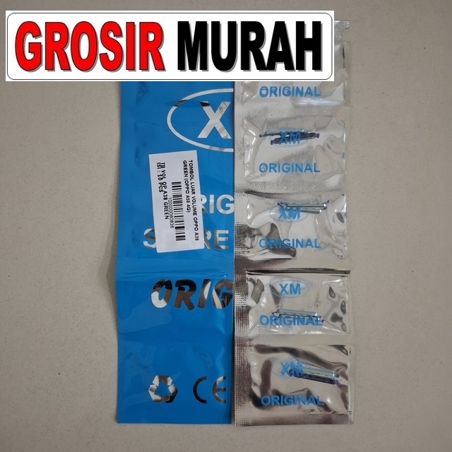 Tombol Luar Volume Oppo A38 A58 4G A18 Green