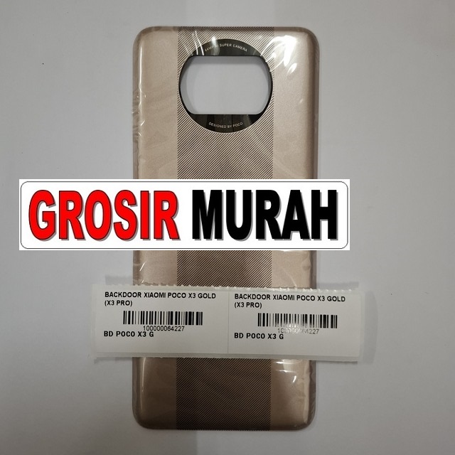 Backdoor Xiaomi Poco X3 X3 Pro Gold