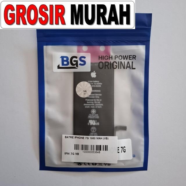 Batre Iphone 7G 1960 Mah (Vb)