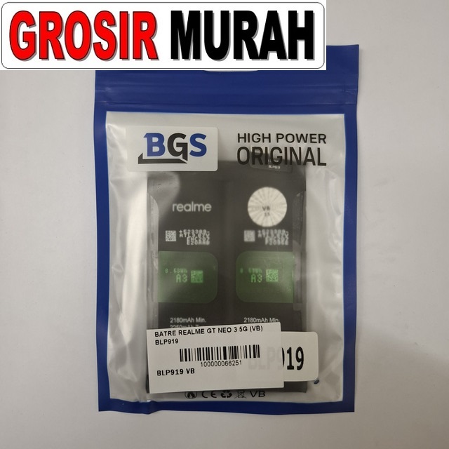 Batre Realme GT Neo 3 5G VB BLP919