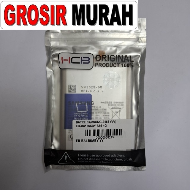 Batre Samsung A155 VV Eb-Ba156Aby A15 4G