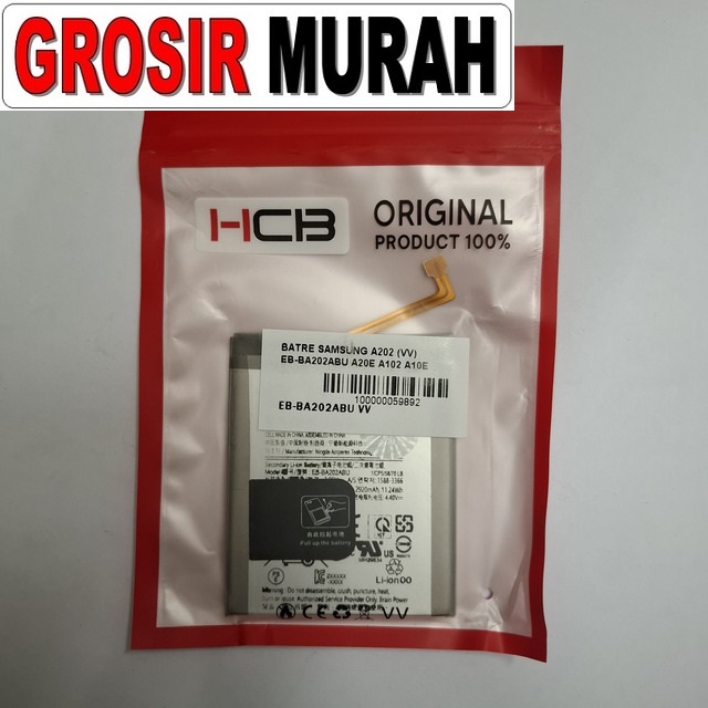 Batre Samsung A202 VV Eb-Ba202Abu A20E A102 A10E