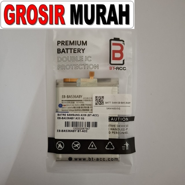 Batre Samsung A336 Bt-acc EB-BA536Aby A33 5G