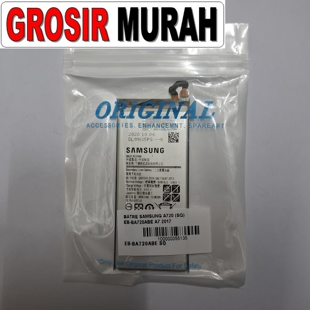 Batre Samsung A720 SQ Eb-Ba720Abe A7 2017