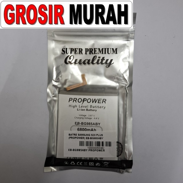 Batre Samsung S20 Plus Propower Eb-Bg985Aby
