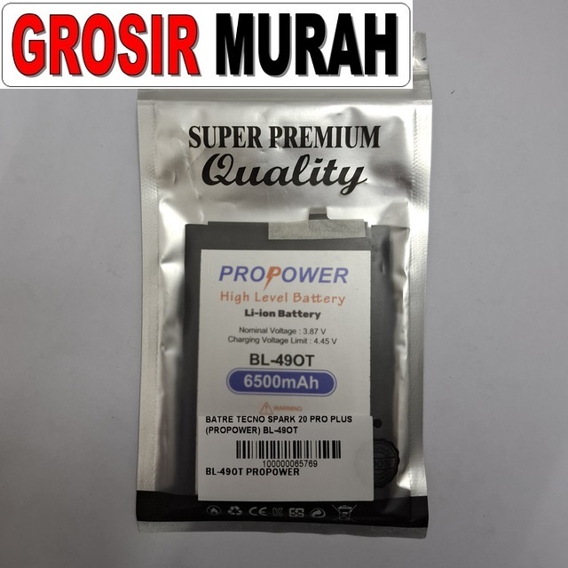 Batre Tecno Spark 20 Pro Plus Propower BL-49OT