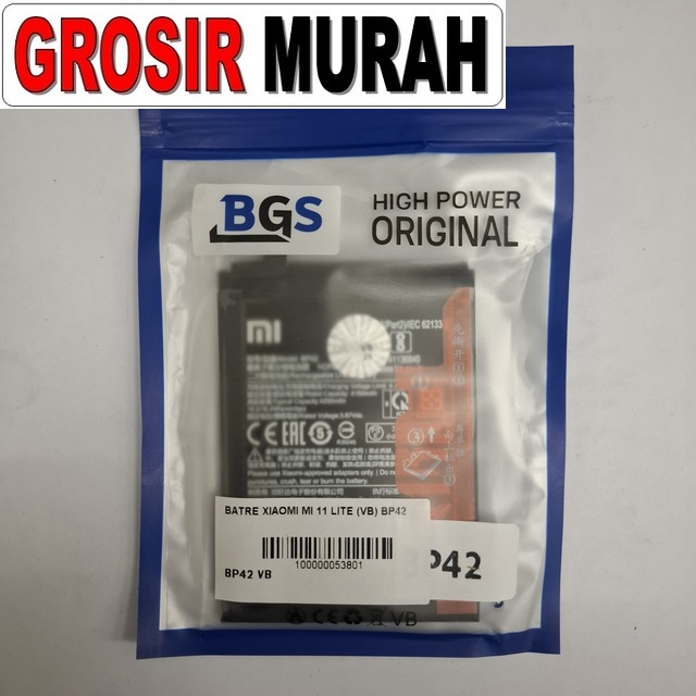 Batre Xiaomi Mi 11 Lite VB BP42