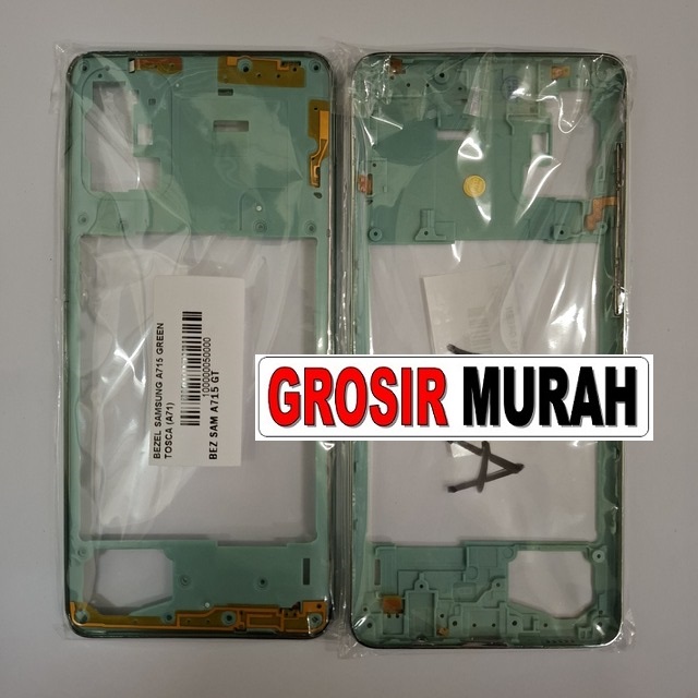Bezel Samsung A715 A71 Green Tosca