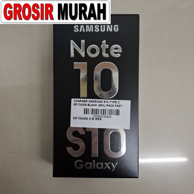 Charger Samsung S10 Type C EP-TA200 Black Fast Charging