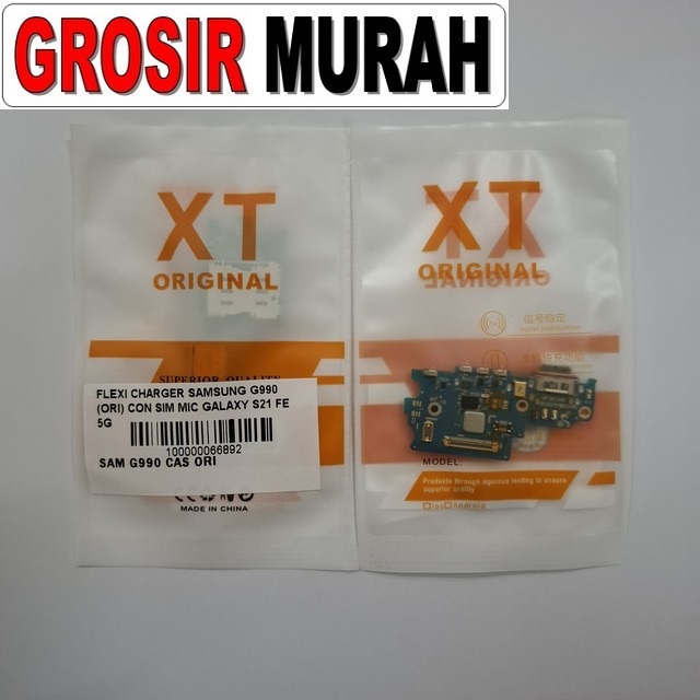 Flexi Charger Samsung G990 Ori Con Sim Mic Galaxy S21 FE 5G