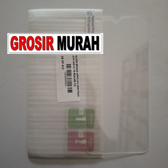 Glass Bening Oppo A12 A1K A5S A7 F9 Realme C2