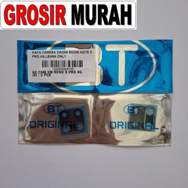 Kaca Kamera Xiaomi Redmi Note 9 Pro 4G Lensa Only