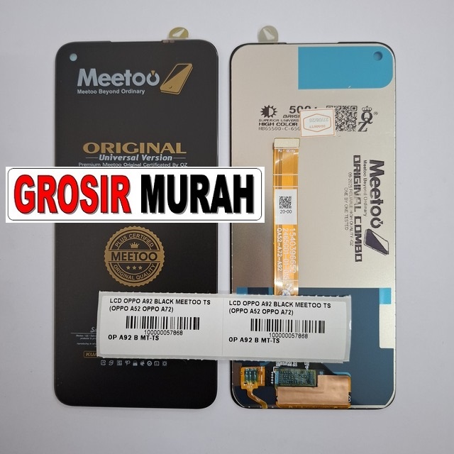 LCD Oppo A92 Meetoo A52 A72 Black