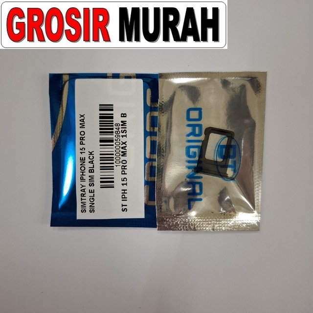 Simtray iPhone 15 Pro Max Single Sim Black