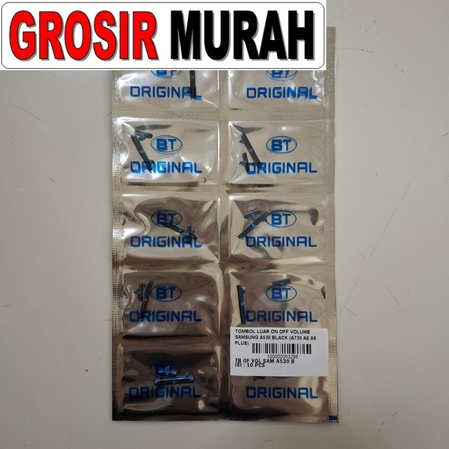 Tombol Luar On Off Volume Samsung A530 A730 A8 A8 Plus Black
