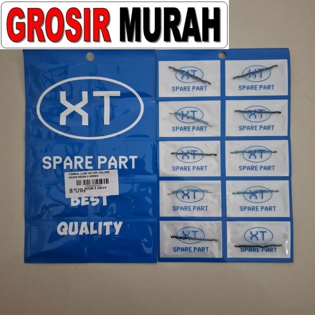 Tombol Luar On Off Volume Redmi 9 Green