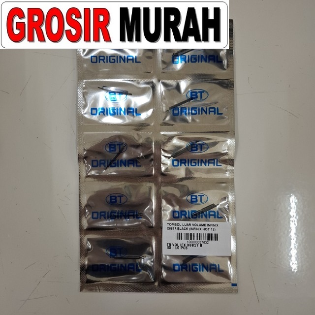 Tombol Luar Volume Infinix X6817 Hot 12 Black