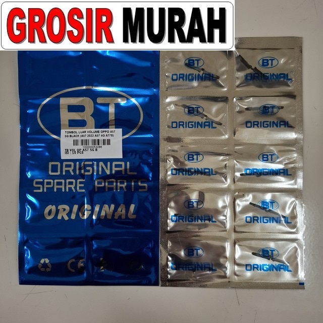 Tombol Luar Volume Oppo A57 5G Black (A57 2022 / A57 4G / A77S)