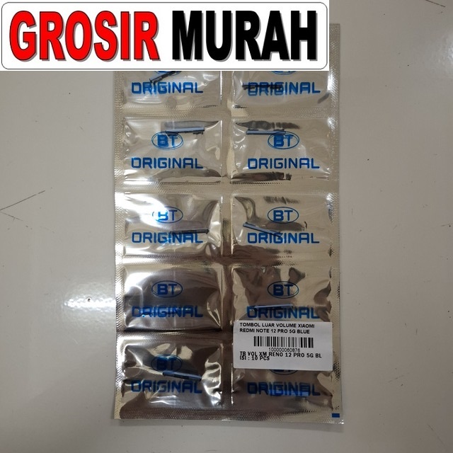Tombol Luar Volume Redmi Note 12 Pro 5G Blue