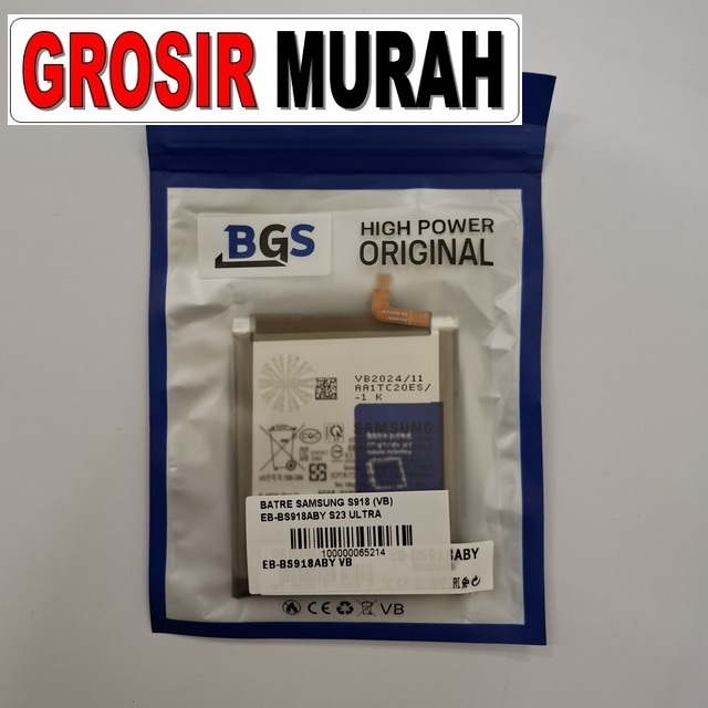 Batre Samsung S918 VB EB-BS918ABY S23 Ultra