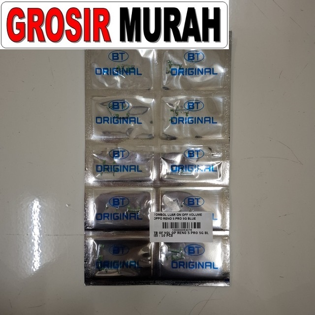 Tombol Luar On Off Volume Oppo Reno 5 Pro 5G Blue