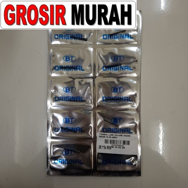Tombol luar Volume Redmi 10 5G Grey