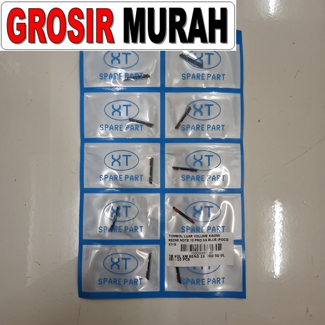 Tombol Luar Volume Redmi Note 10 Pro 5G Poco X3 GT Blue