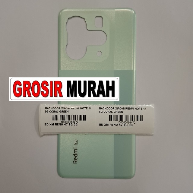Backdoor Redmi Note 14 5G Coral Green