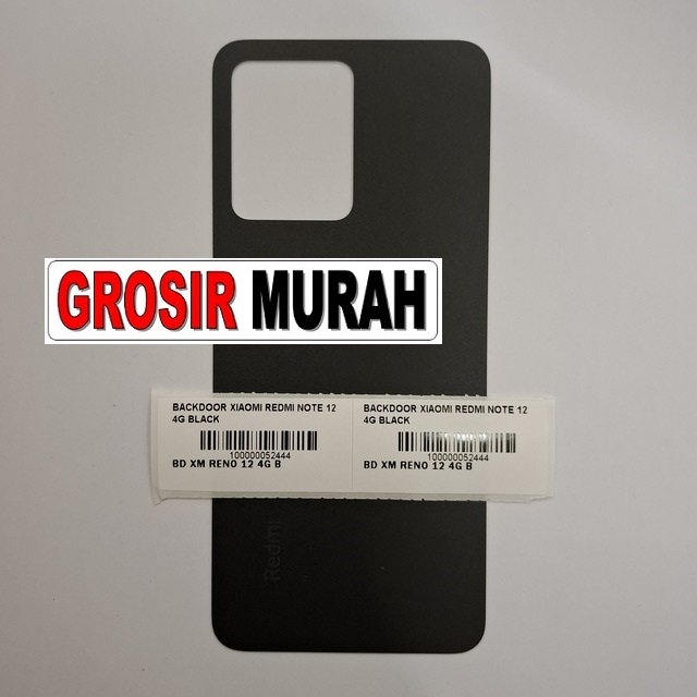 Backdoor Redmi Note 12 4G Black