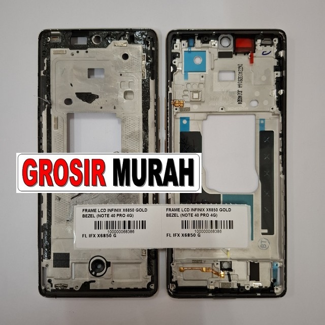 Frame Lcd Infinix X6850 Note 40 Pro 4G Gold Bezel