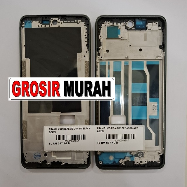 Frame LCD Realme C67 4G Bezel Black